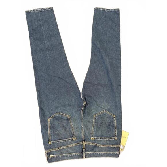 NWT New MOTHER Jeans The Saint in Violets are Blue Cropped High-Rise Size 32 - Picture 4 of 5